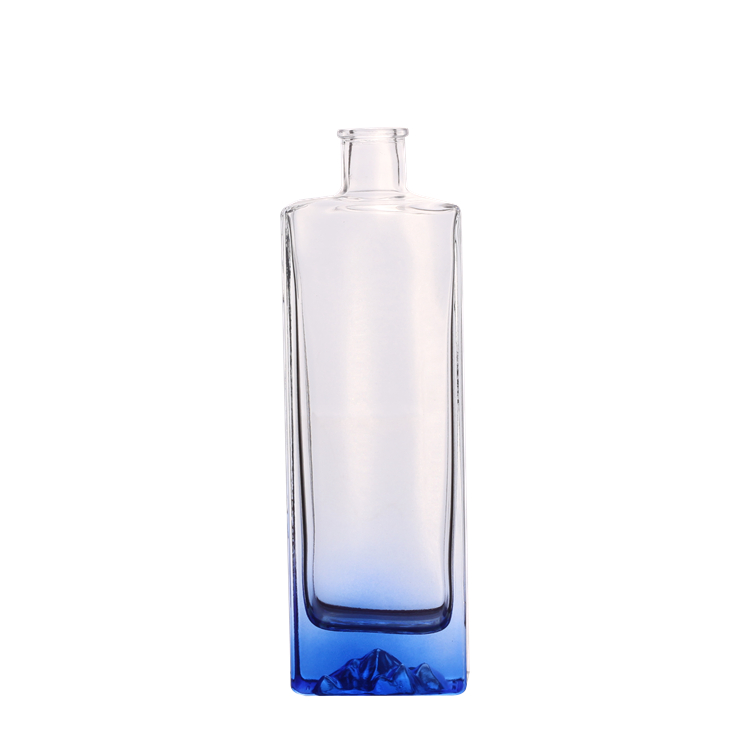 China 500ml Blue Colored Liquor Glass Bottles Manufacturer and Company QLT